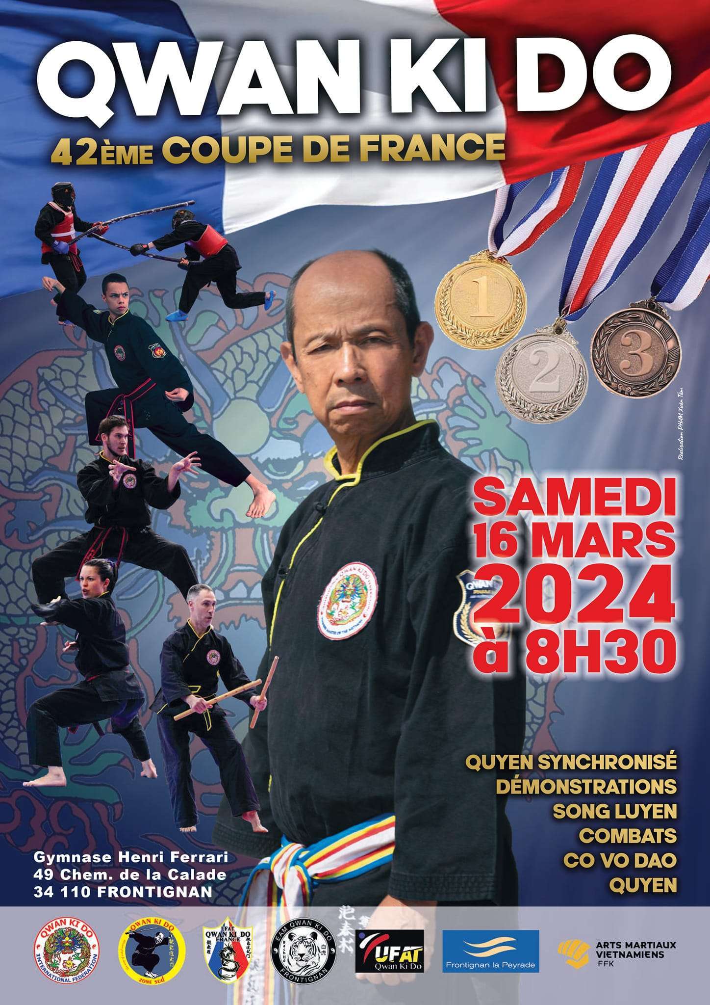 Affiche de la coupe de France de Qwan Ki Do